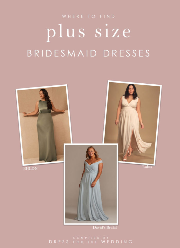 Ideas for shops that carry plus size bridesmaid dresses online